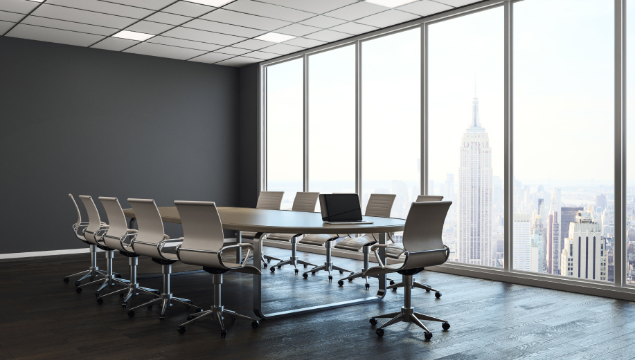 an empty conference room